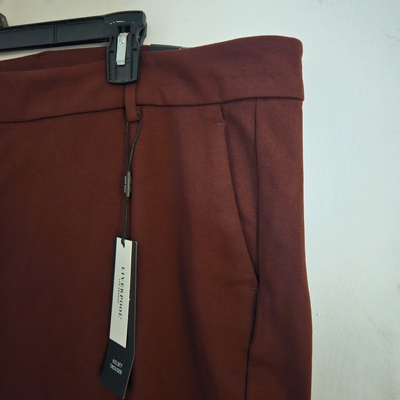 Liverpool Kelsey Trouser Super Stretch Trouser Pants Bourdeaux Burgandy sz 24 - Picture 4 of 14